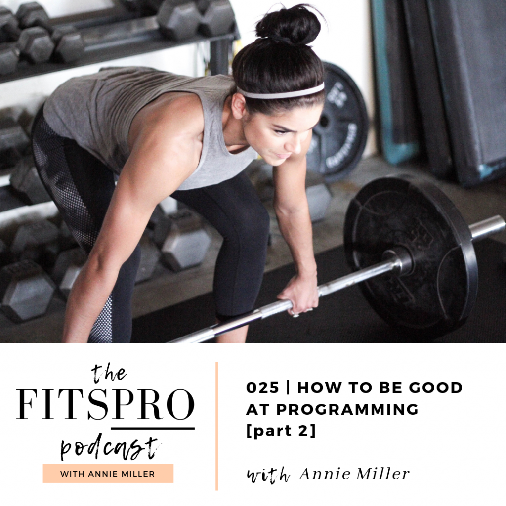 Writing good programs - Part 2 with Annie Miller on The FitsPRO Podcast