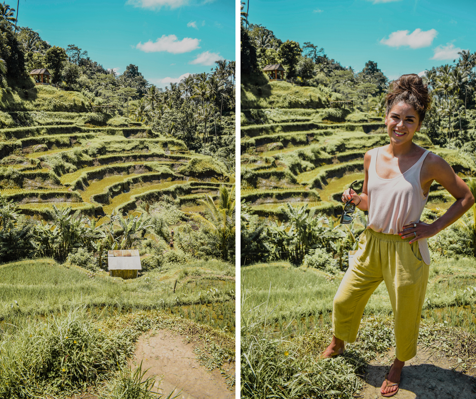 Annie Miller visits Tegalalang Rice Terrace in Ubud Bali