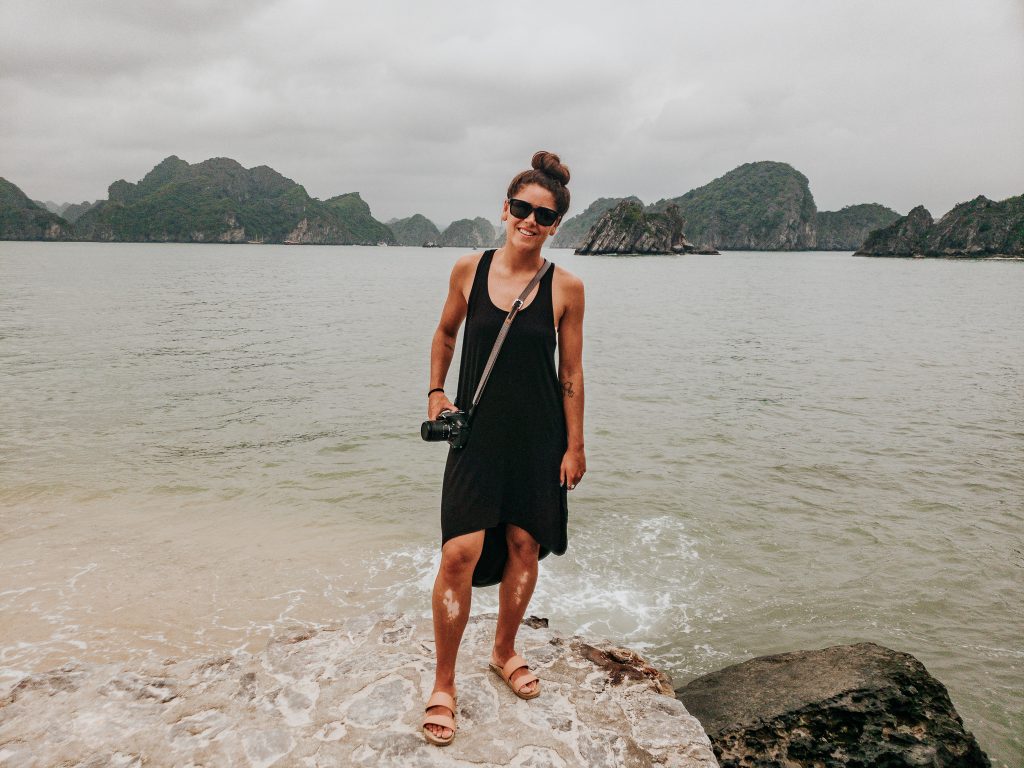 Annie Miller on Monkey Island in Cat Ba, Vietnam Travel Guide