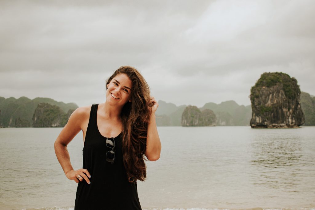 Annie Miller on an island tour in Cat Ba, Vietnam
