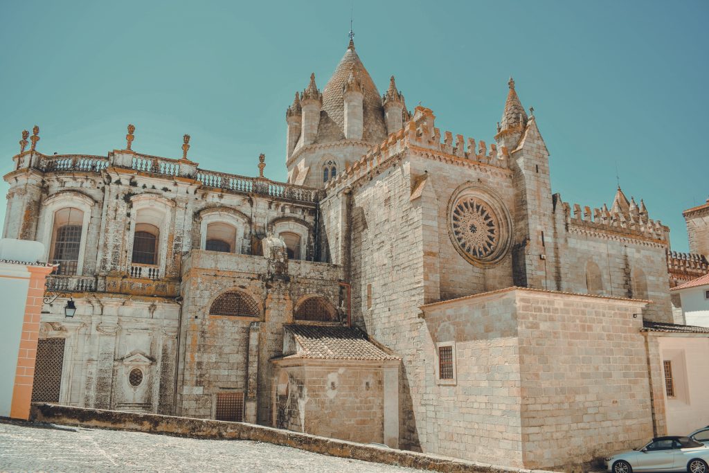 Beautiful Church in Evora Portugal by Annie Miller