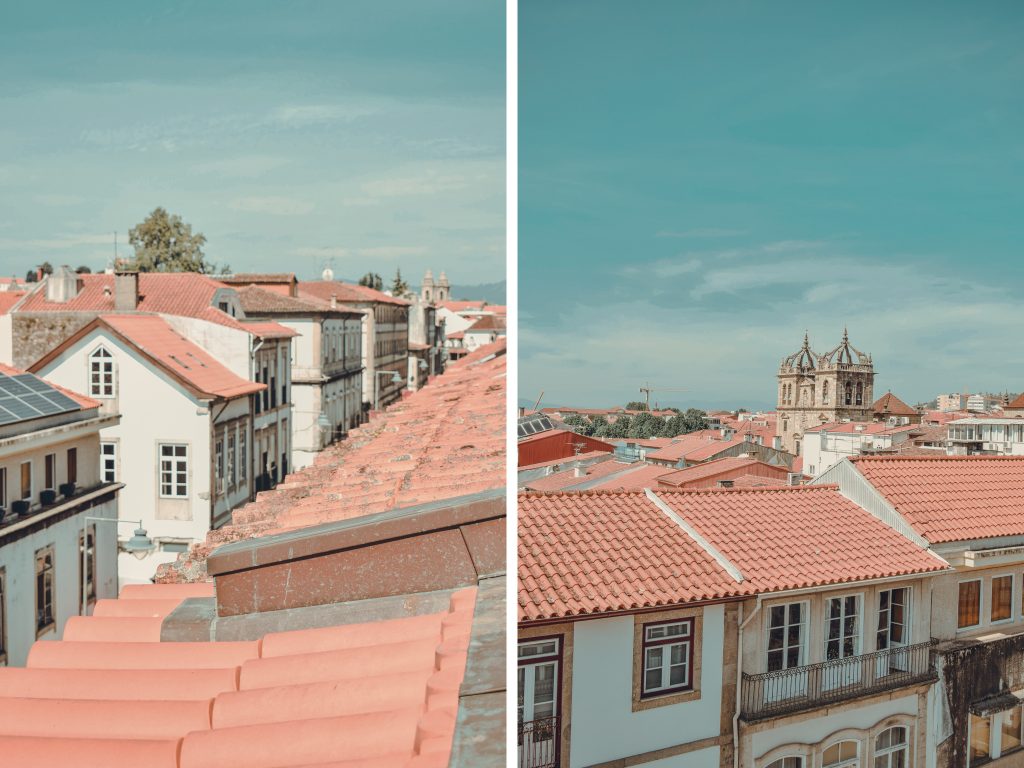 European Rooftops in Braga, Portugal