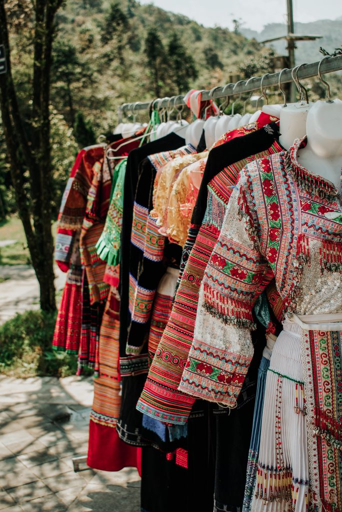 Photo of traditional clothing in Sapa, Vietnam by Annie Miller