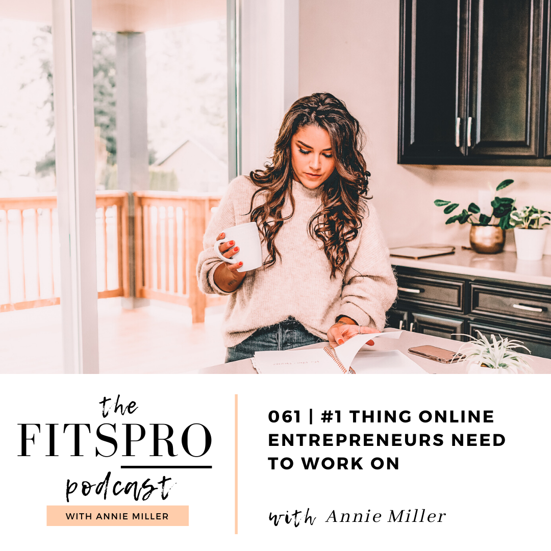 The #1 thing entrepreneurs should work on with Annie Miller of The FitsPRO Podcast