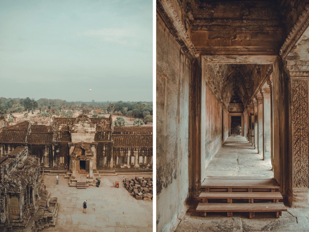 taking a look inside Angkor Wat at the architecture