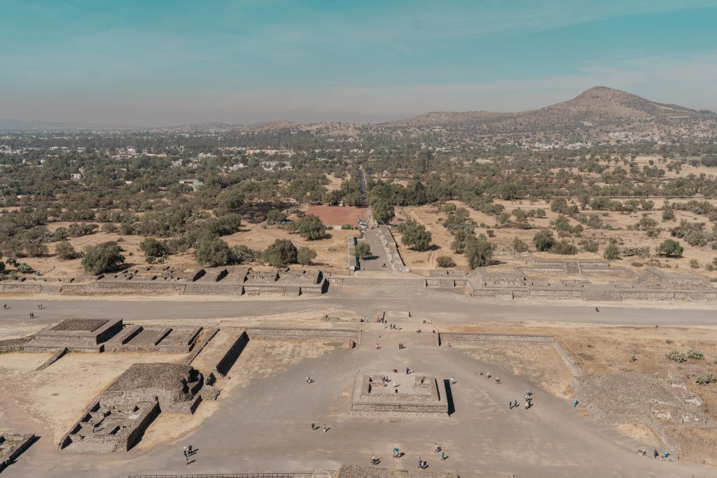 Views from the Teotihuacán Pyramids in Mexico City guide with Annie Miller