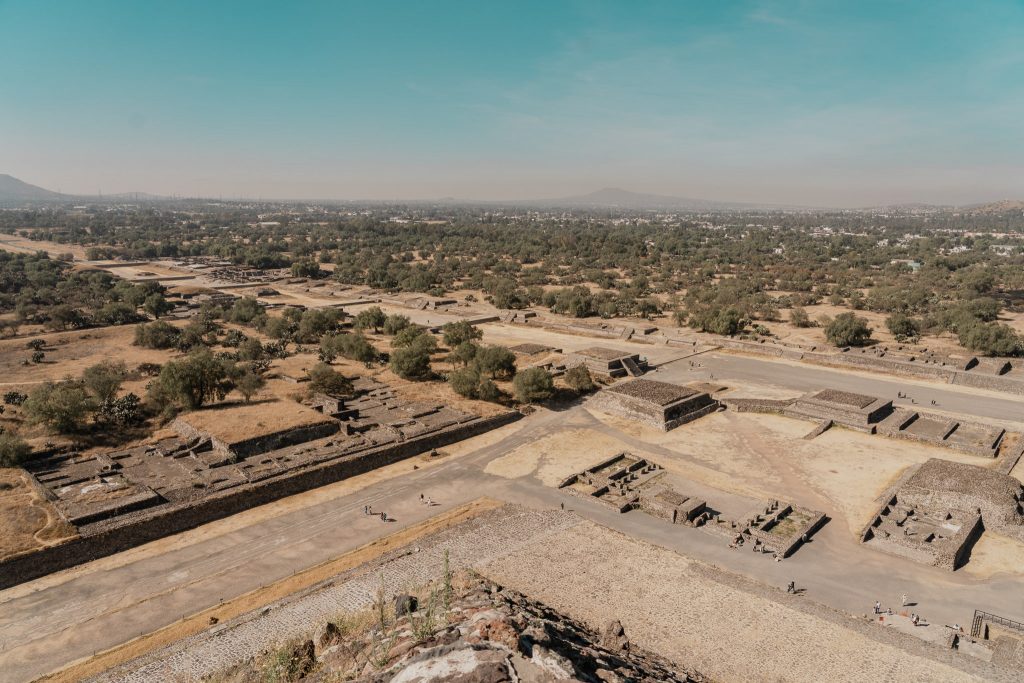 Views from the top of the Teotihuacán Pyramids by Annie Miller