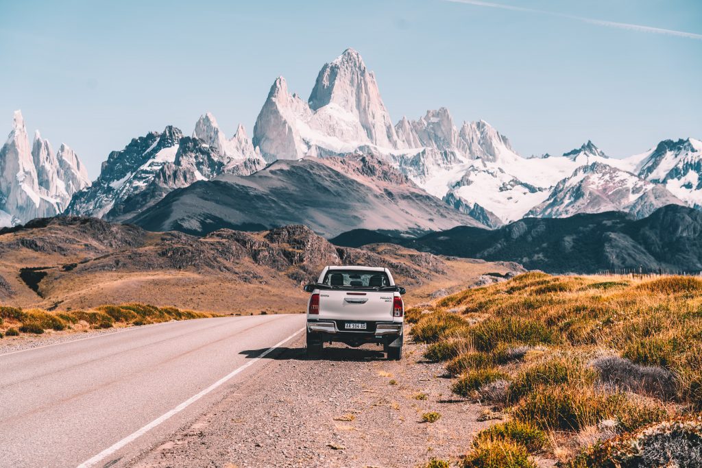 Truck on the Patagonia Road trip with Annie Miller