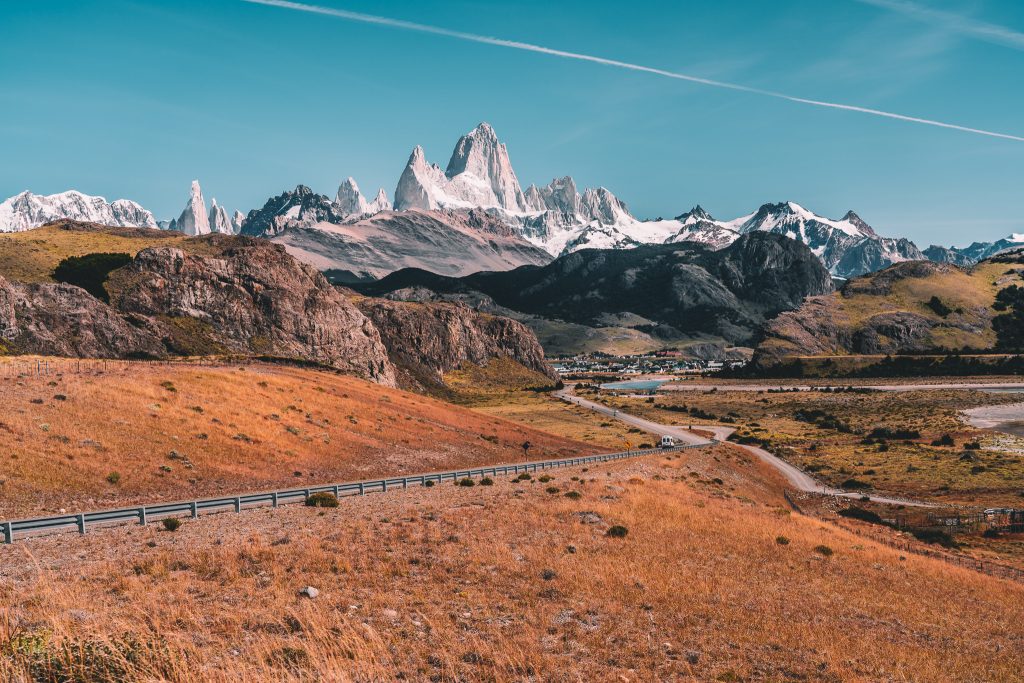 views of driving into El Chalten with Annie Miller