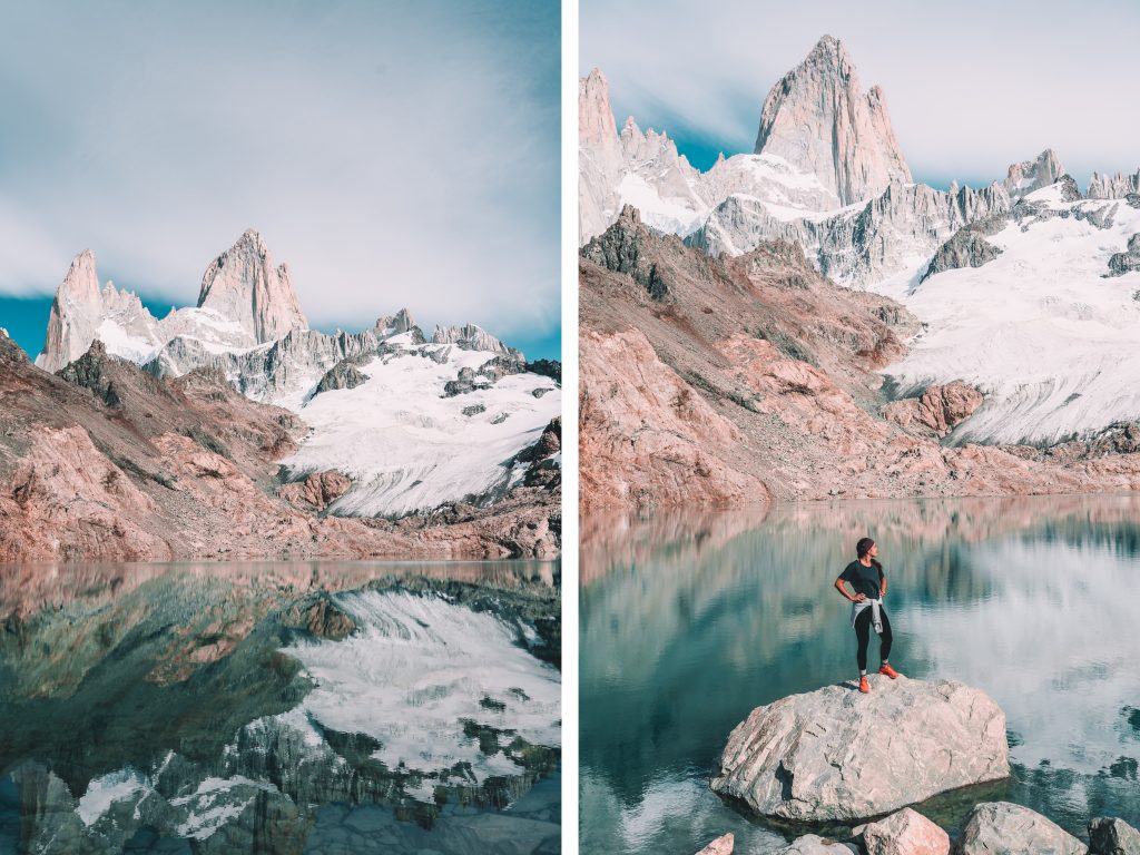 Annie Miller enjoying the quiet after arriving at Fitz Roy
