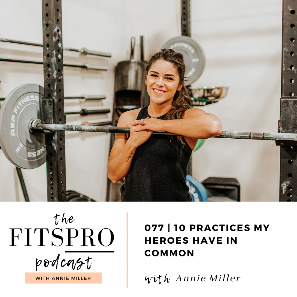 10 Practices my heroes have in common with Annie Miller of The FitsPRO Podcast