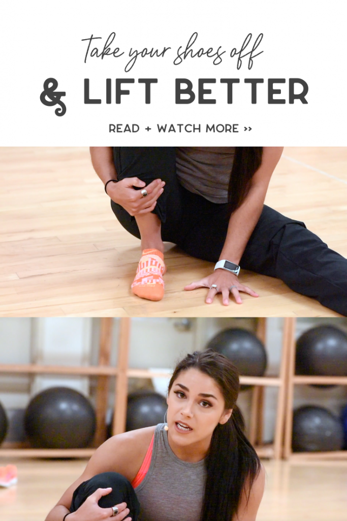 Your feet and lifting - take your shoes off to lift better with Annie Miller
