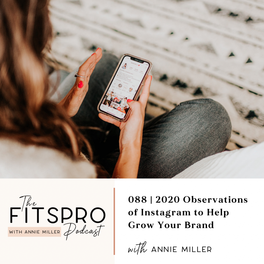 instagram observations in 2020 to help grow your brand with Annie Miller