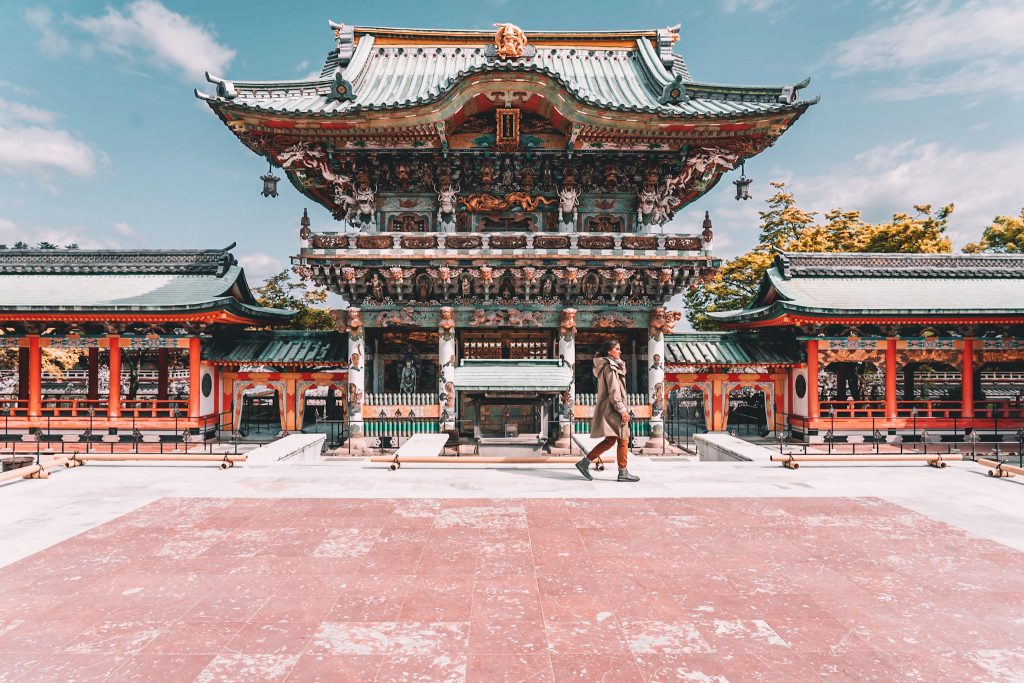 Annie Miller at Kousanji Temples on Japanese Road Trip 