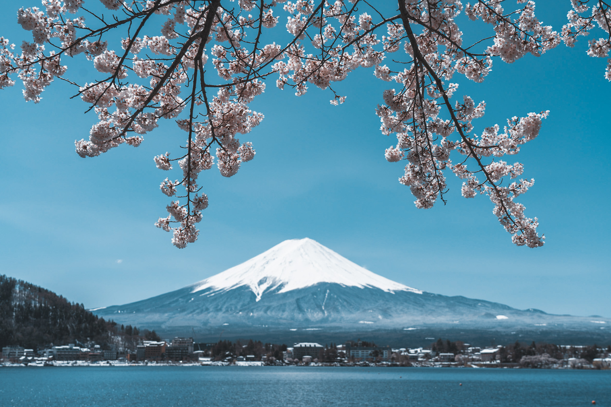 view of Mt. Fuji in Hakone, Japan with Annie Miller