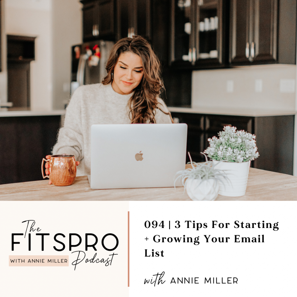 tips for growing your email list with Annie Miller