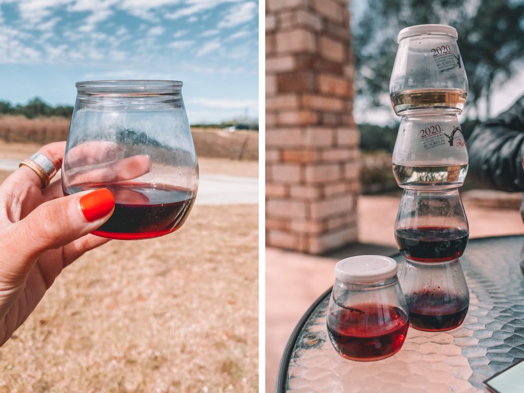 Wine tasting outside Austin, Texas