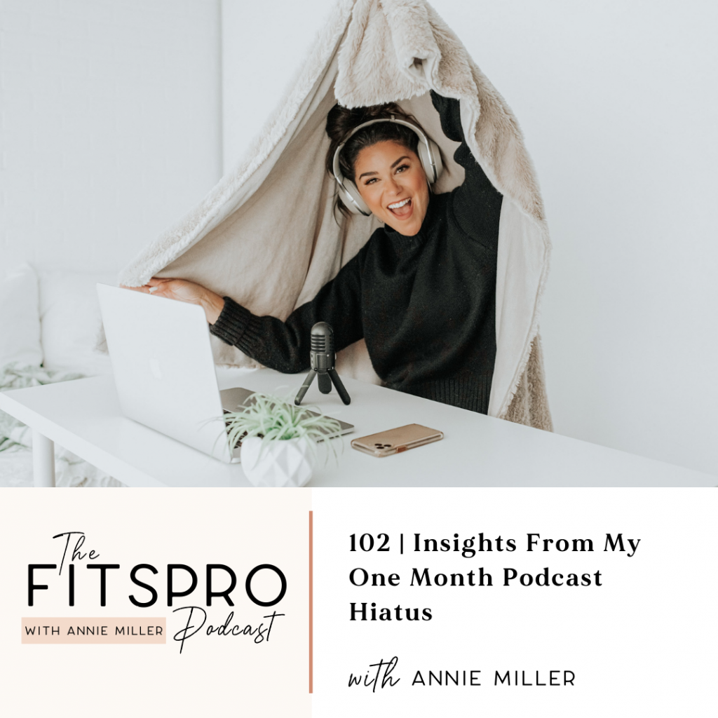 Insights from one month Podcast Hiatus with Annie Miller