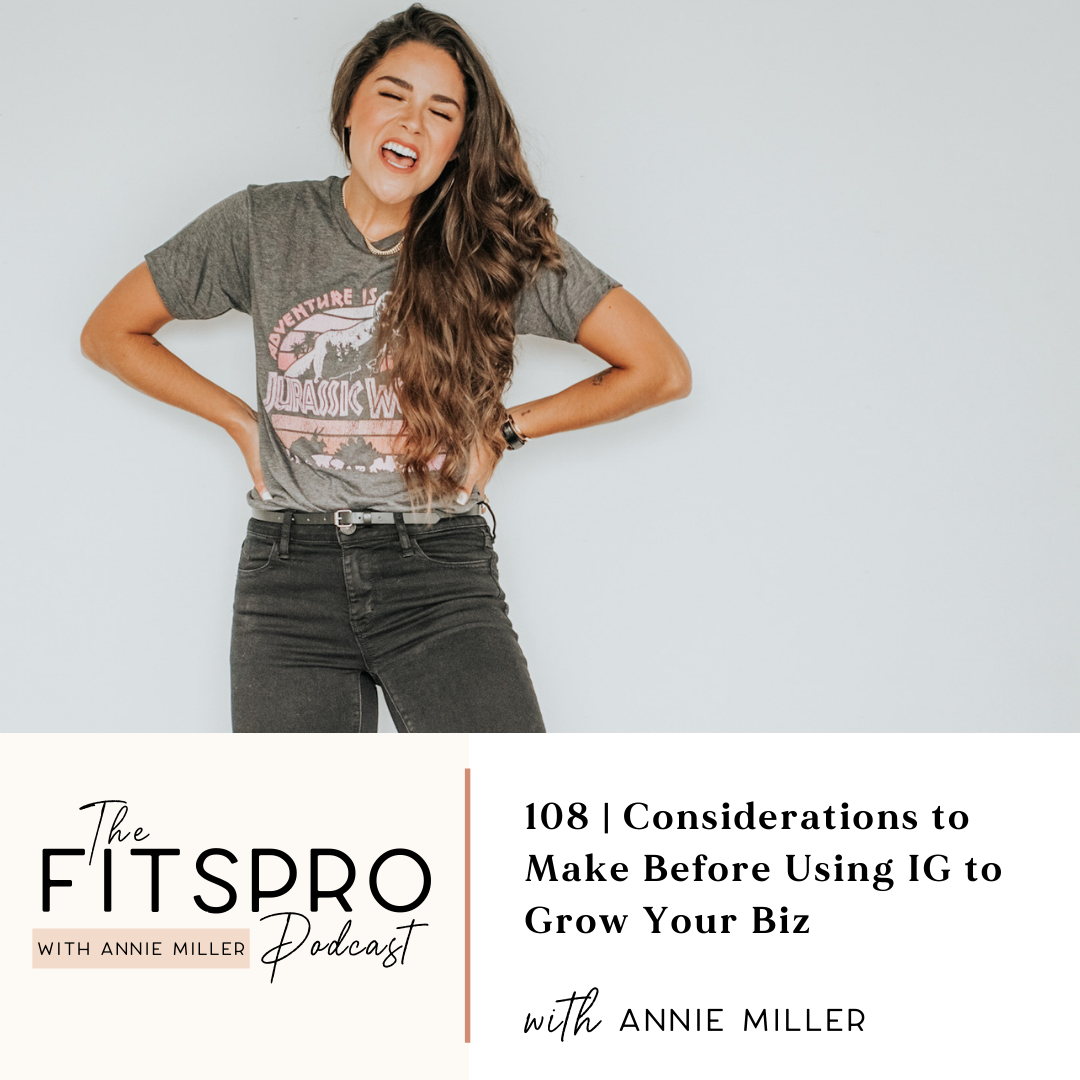 Considerations to Make Before Using IG To Grow Your Biz with Annie Miller