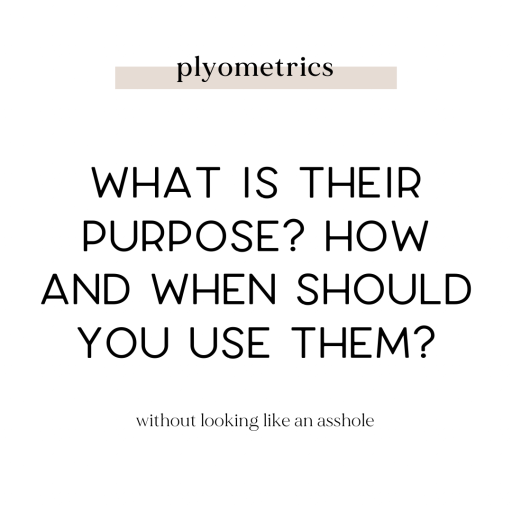 what is the purpose of plyometrics with Annie Miller