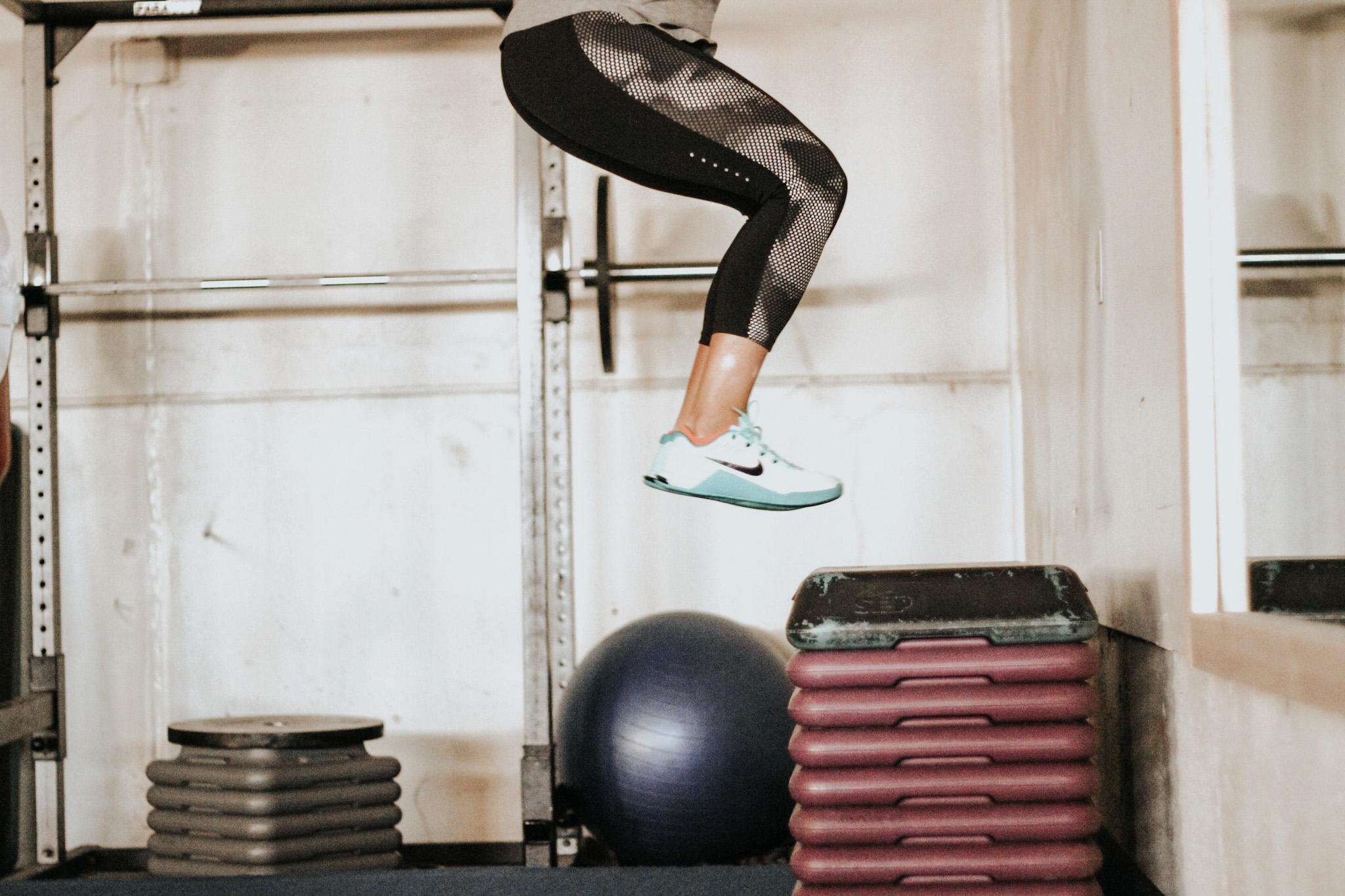 box jump progressions with Annie Miller