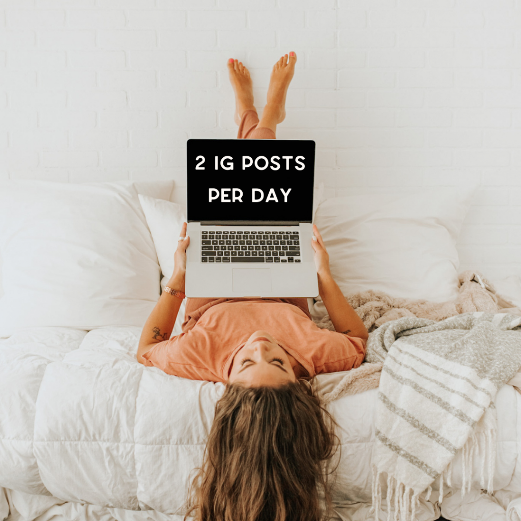 two instagram posts per day with Annie Miller