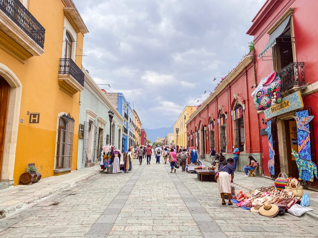 the streets of Oaxaca, Mexico