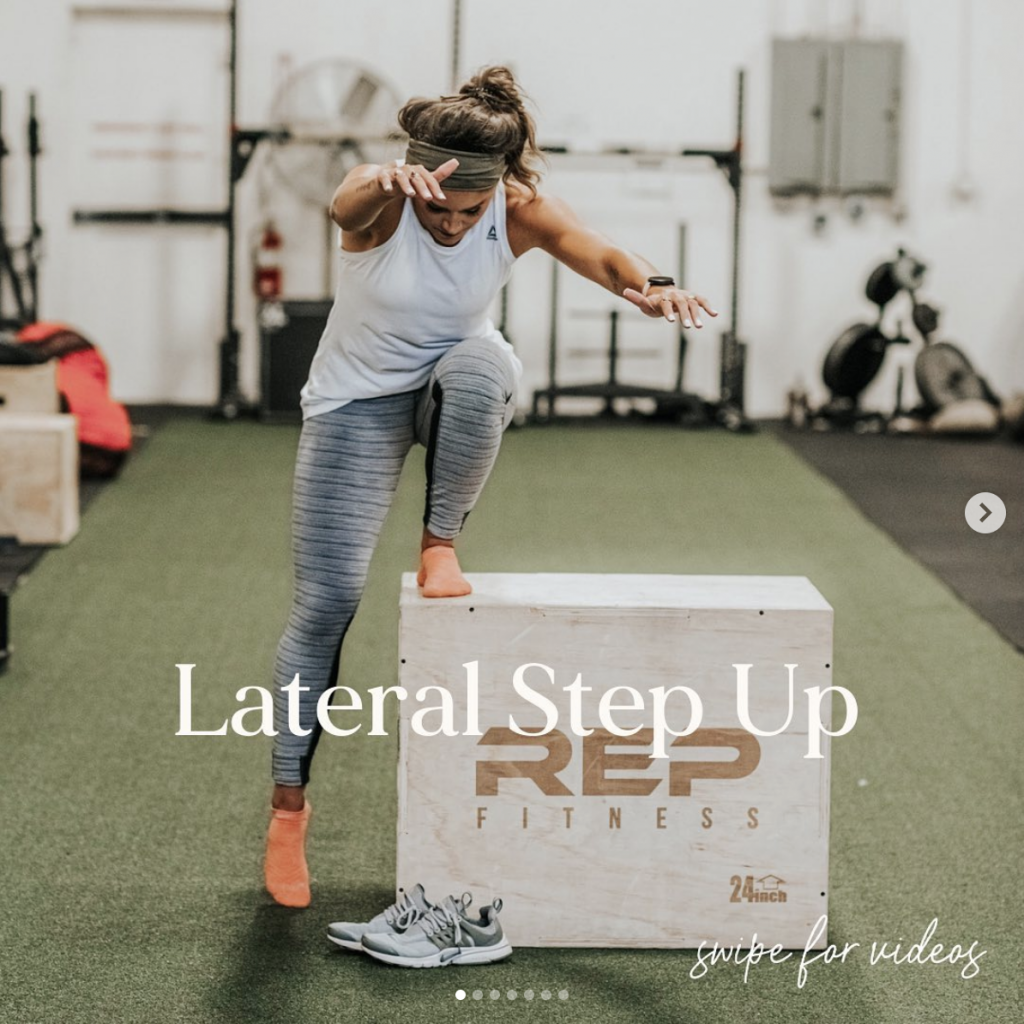 lateral step up tutorial with Annie Miller