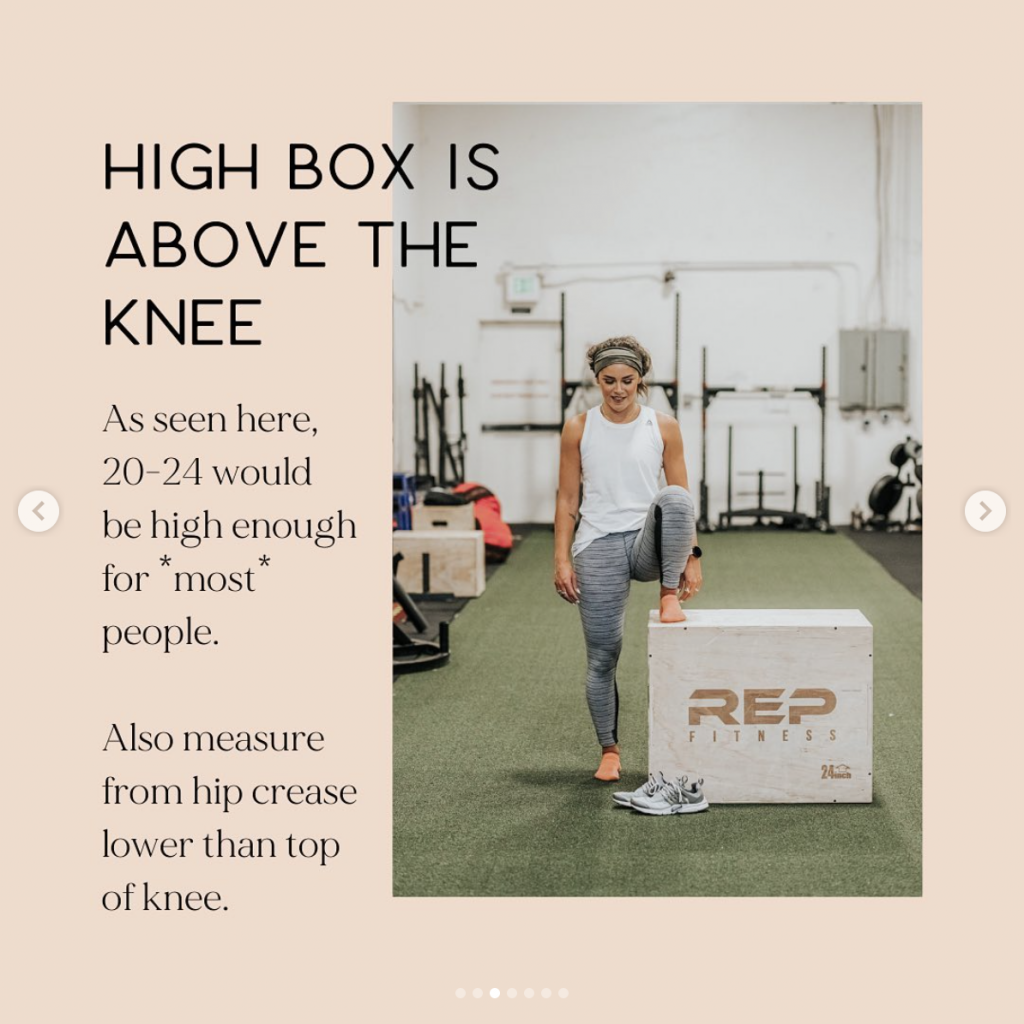 high box above knee with Annie Miller