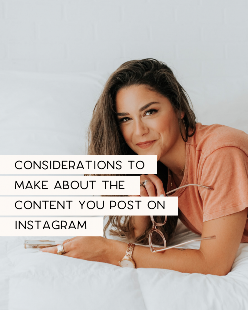 considerations to make before you post on Instagram with Annie Miller