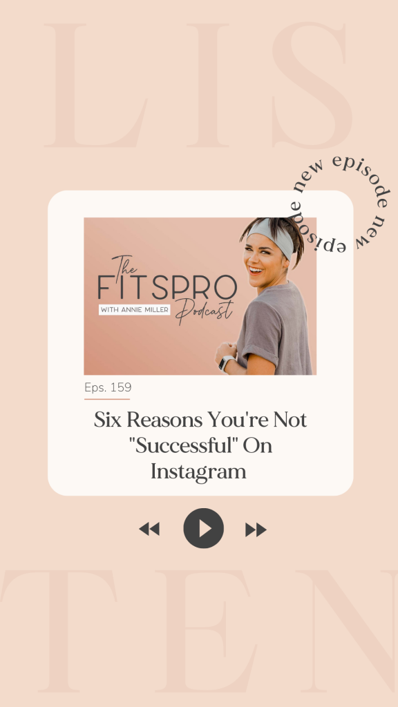 Six Reasons You're Not "Successful" On Instagram  with Annie Miller