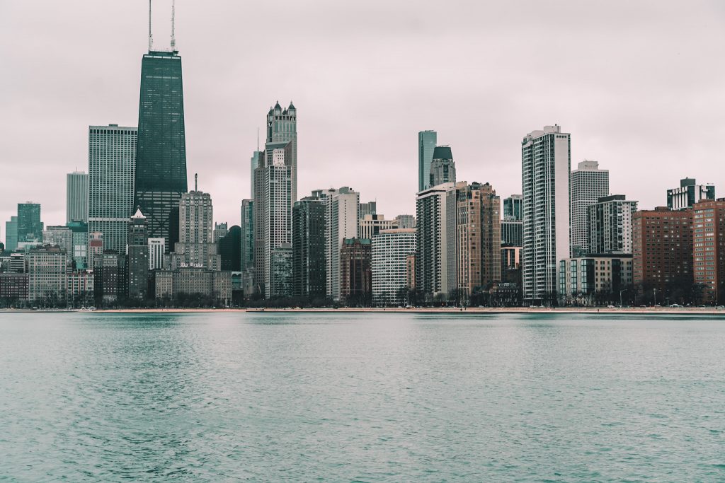 Chicago skyline with Annie Miller