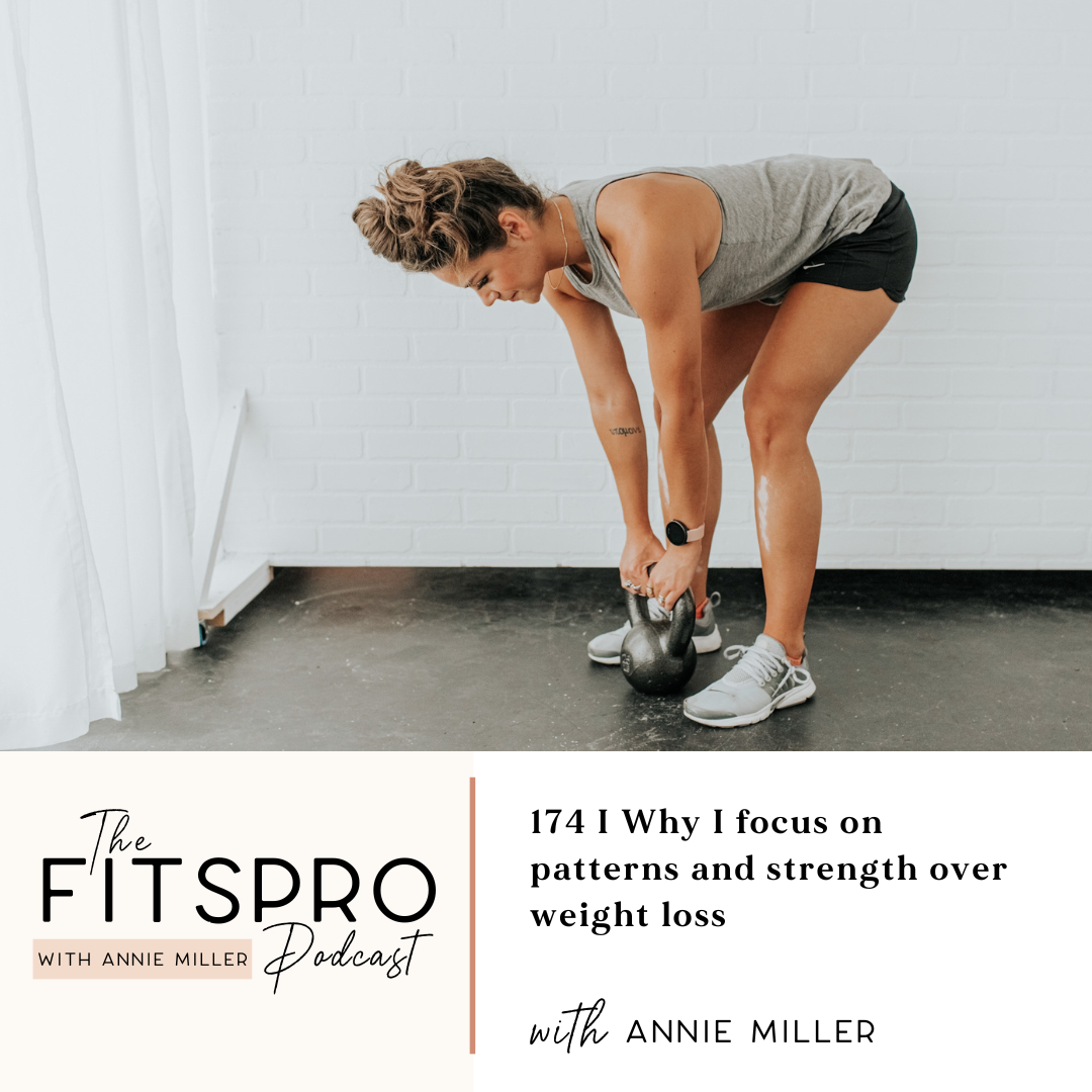 174 I Why I focus on patterns and strength over weight loss with Annie Miller
