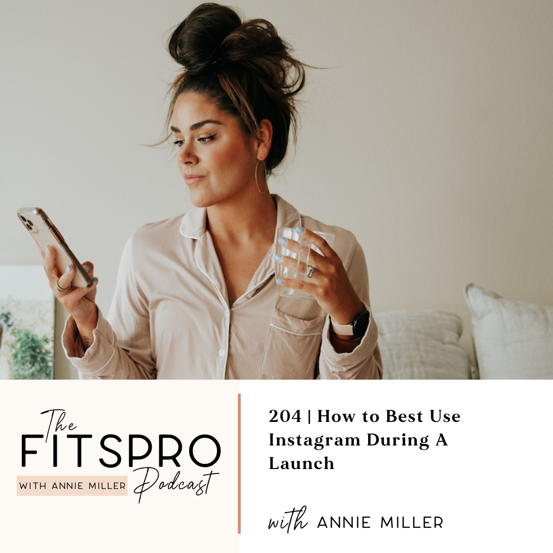 how to best use instagram when launching with Annie MIller