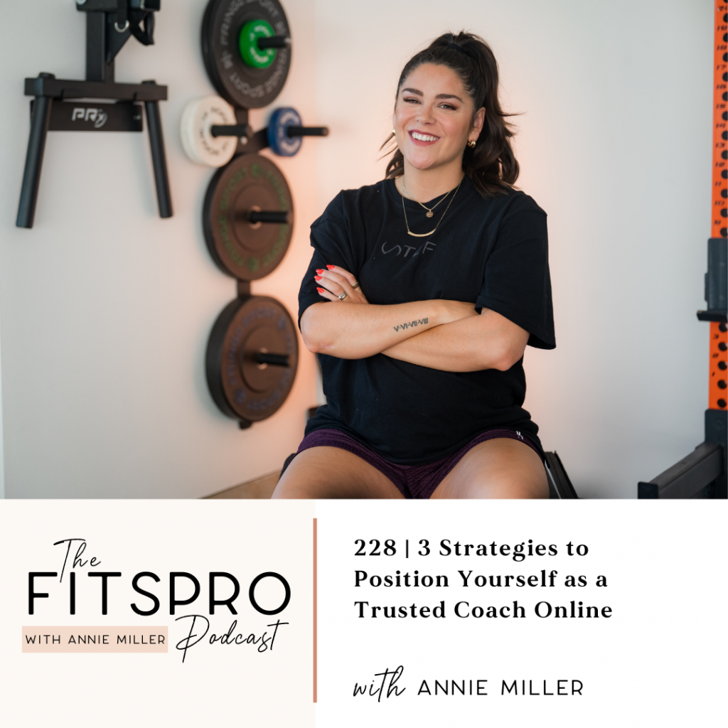 228 | 3 Strategies to Position Yourself as a Trusted Coach Online with Annie Miller